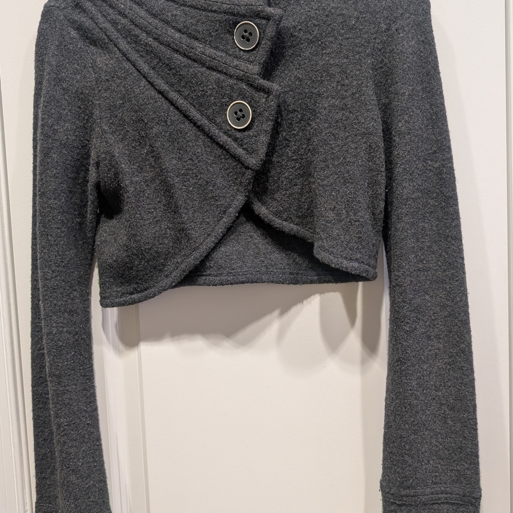 Anthro Cropped Wool Jacket